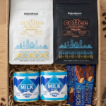 Ukrainian Coffee Gift Box — Fresh Roasted Beans, Condensed Milk, Roshen Chocolate Set