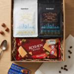 Ukrainian Coffee and Roshen Chocolate Gift Box, Locally Roasted Beans